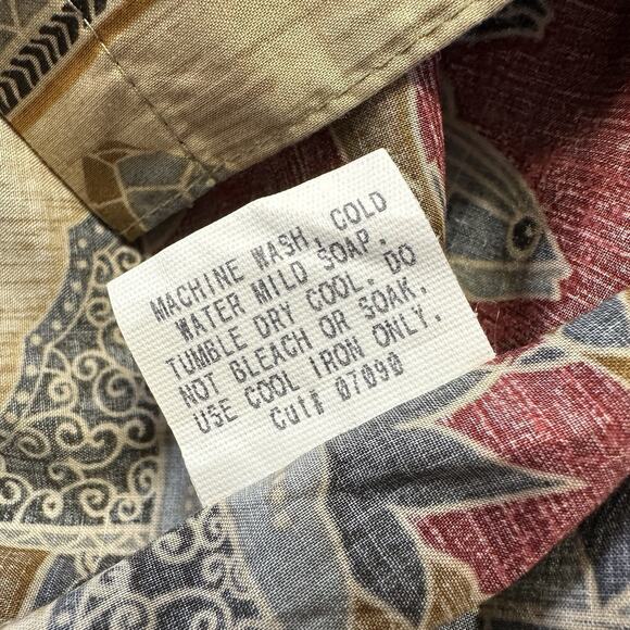 Vtg Tori Richard XL Honolulu Hawaiian Camp Shirt Turtle Fish Button Up‎ Tropical - Picture 10 of 10